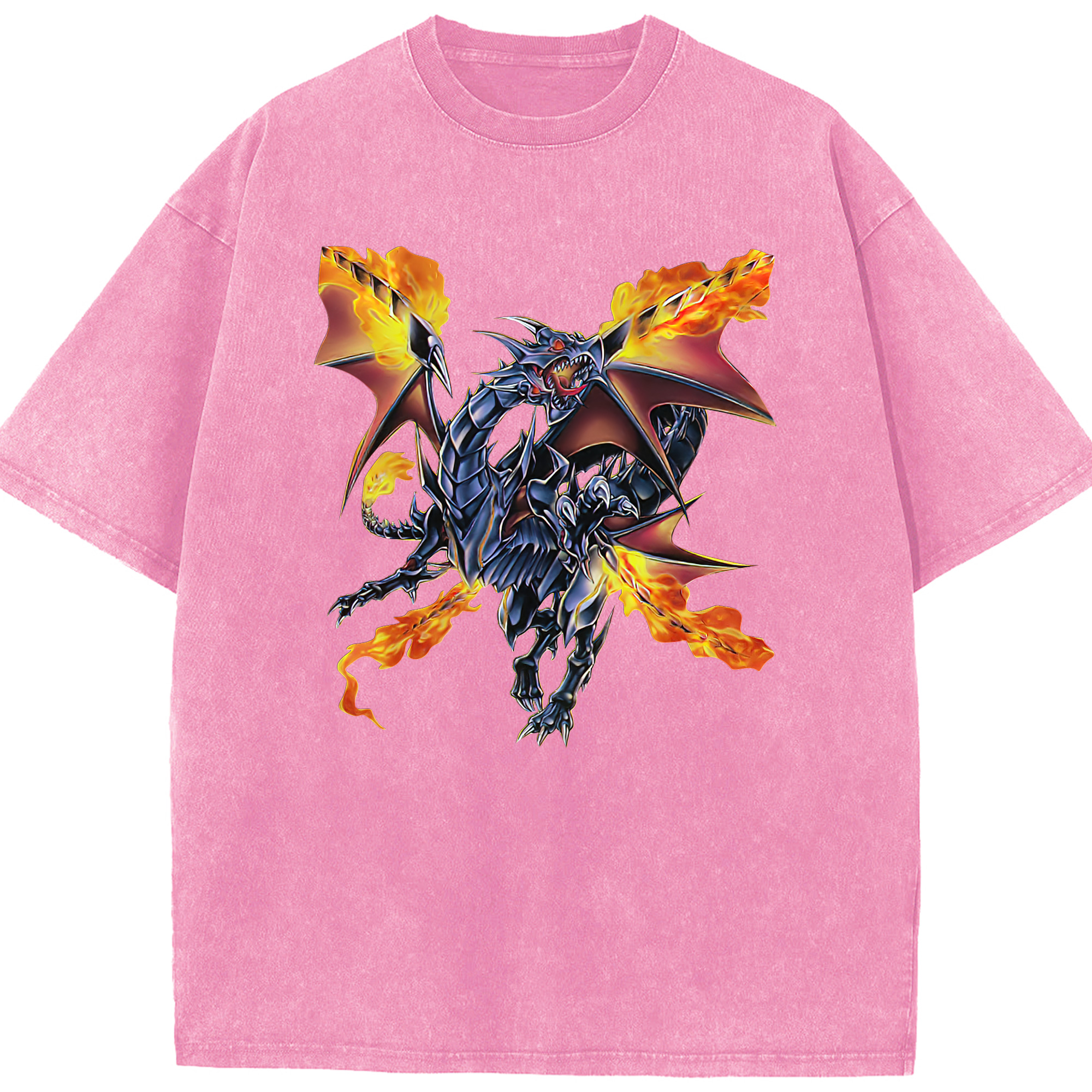 （画像用） 遊☆戯☆王 Yu-Gi-Oh! 綿100% ヴィンテージ風 半袖Tシャツ（フロントプリント）